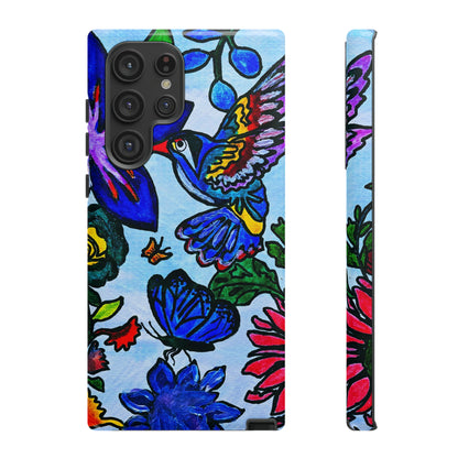 Floral Animal Art Phone Case - Spring Themed, Double Layered for Extra Durability - Tailored for iPhone/Samsung/Pixel