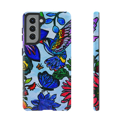 Floral Animal Art Phone Case - Spring Themed, Double Layered for Extra Durability - Tailored for iPhone/Samsung/Pixel