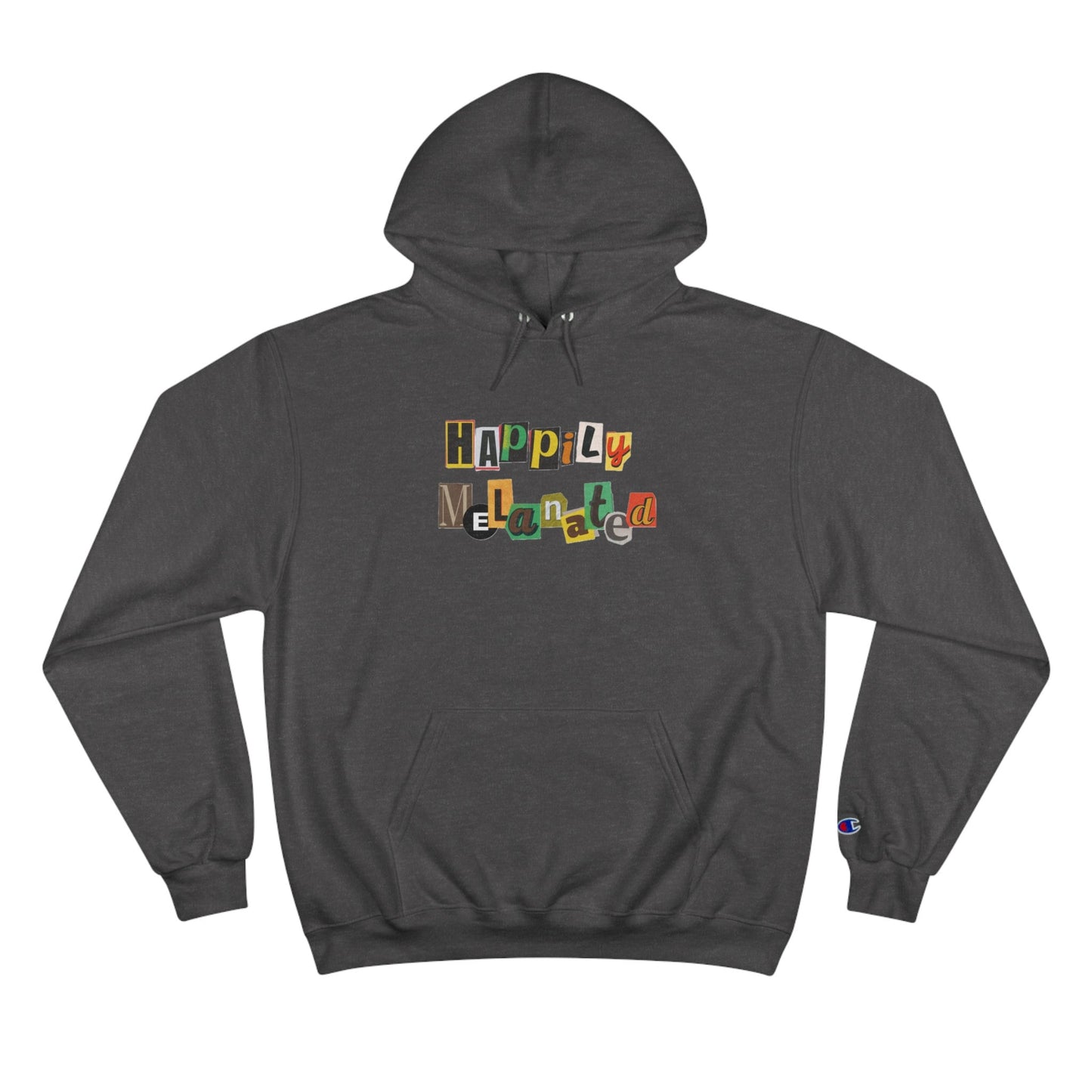 Hand Drawn Champion Brand Art Hoodie, Eco-Friendly Unisex Continental Design