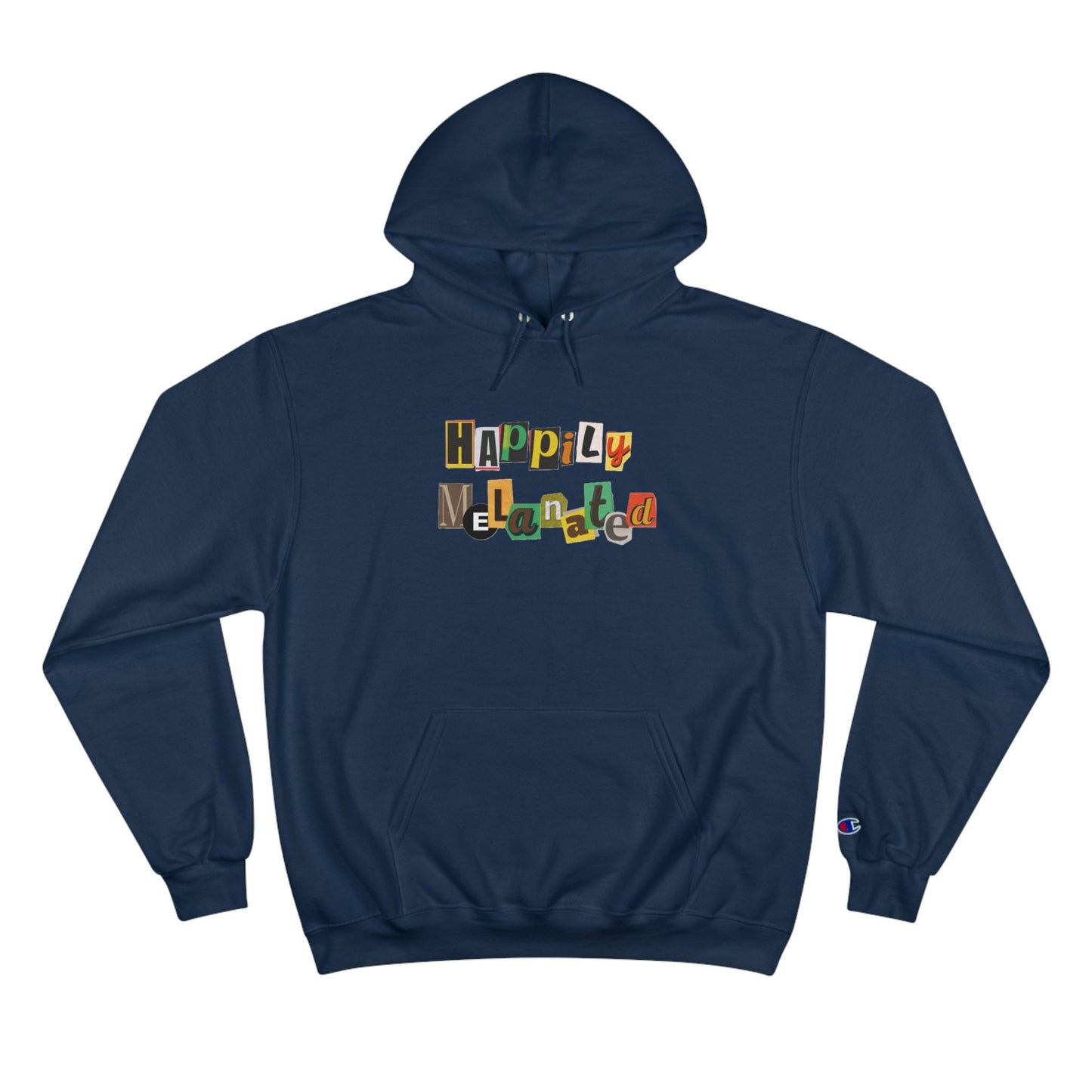 Hand Drawn Champion Brand Art Hoodie, Eco-Friendly Unisex Continental Design