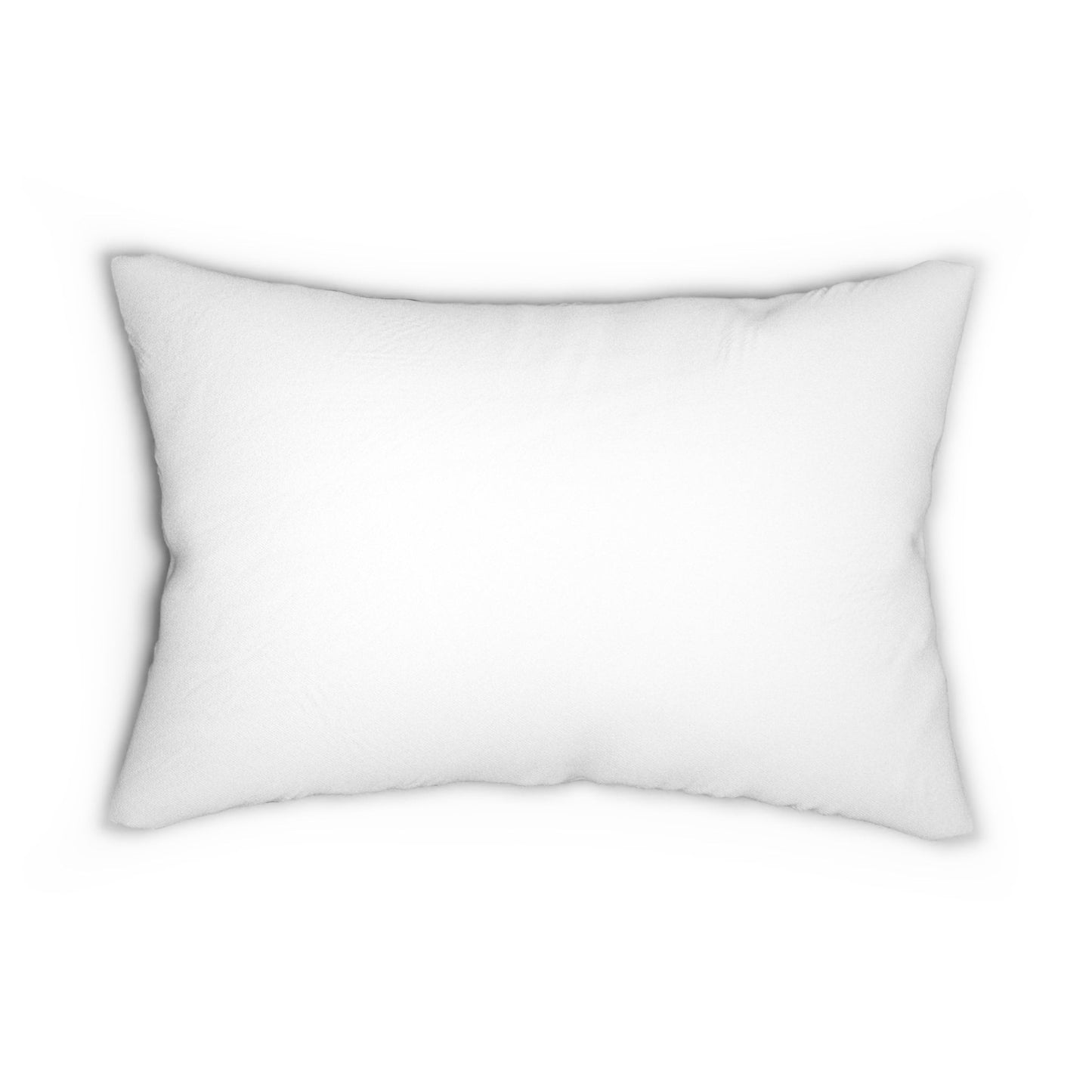 Black and White Elegant Hand Sketched Floral Art Lumbar Pillow