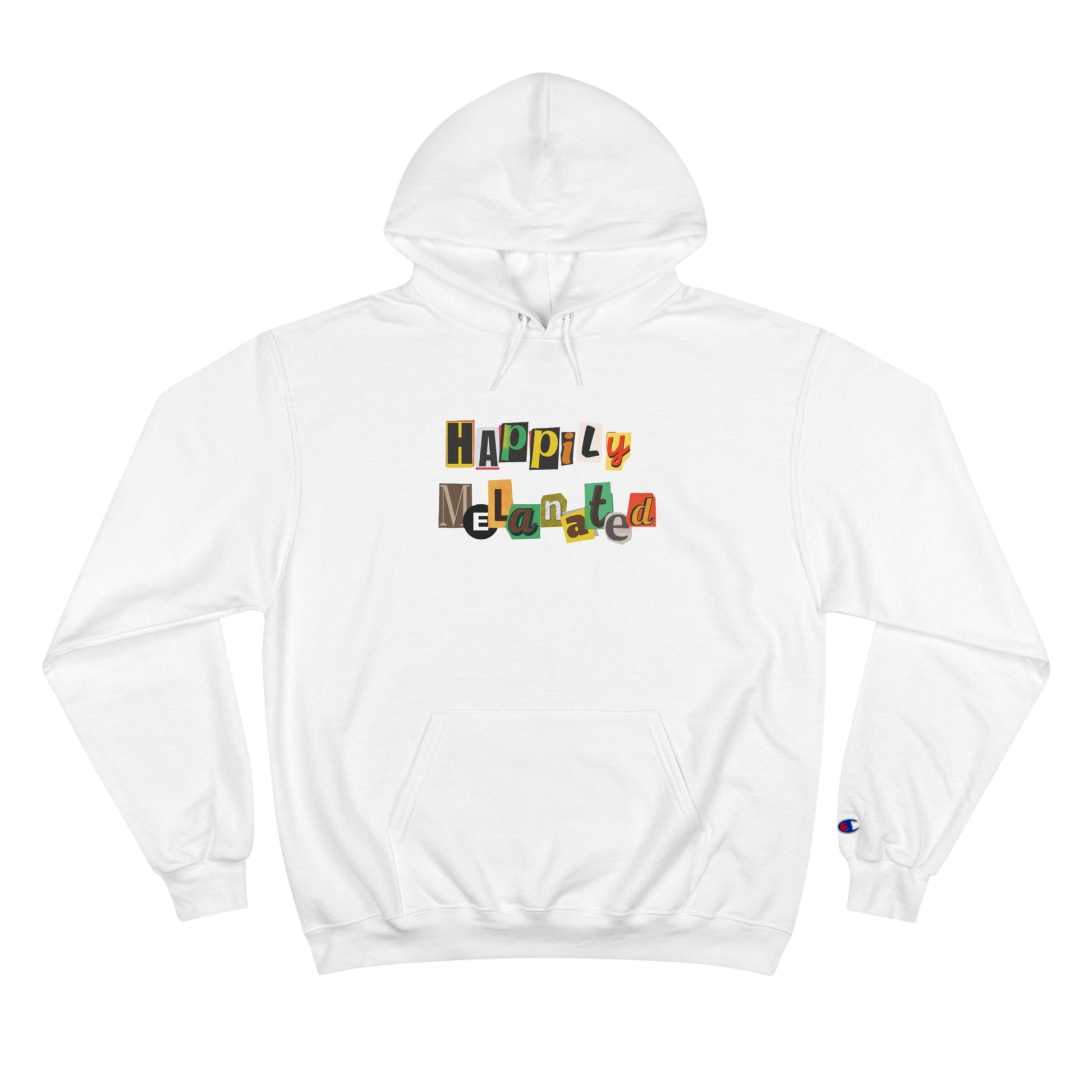 Hand Drawn Champion Brand Art Hoodie, Eco-Friendly Unisex Continental Design