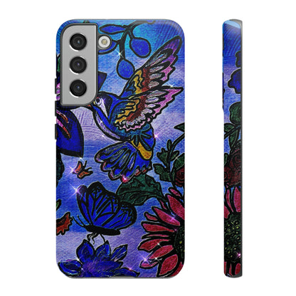 Spring Inspired Phone Case - Artisan Animal & Flower Design for Apple/Samsung/Google Phones - High-Impact Resistant