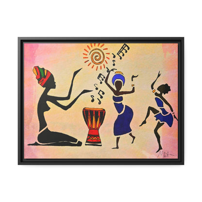 Original Hand Drawn Tribal Music Wall Art, Unique Ethnic Illustration