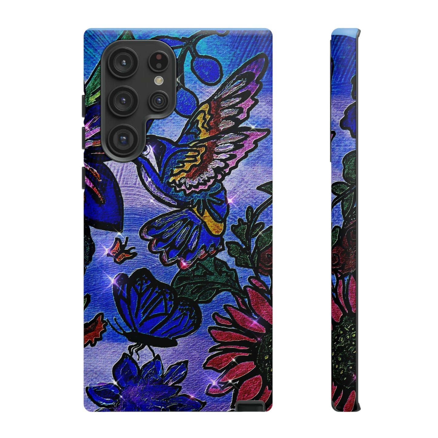 Spring Inspired Phone Case - Artisan Animal & Flower Design for Apple/Samsung/Google Phones - High-Impact Resistant