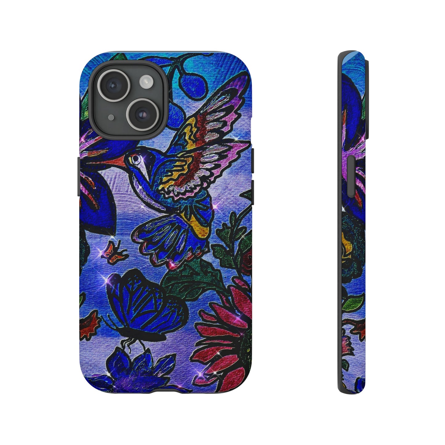 Spring Inspired Phone Case - Artisan Animal & Flower Design for Apple/Samsung/Google Phones - High-Impact Resistant