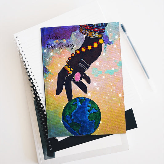 Cosmic Hard Cover Journal - Space-Themed Durable Notebook, Essential for Writing Journeys