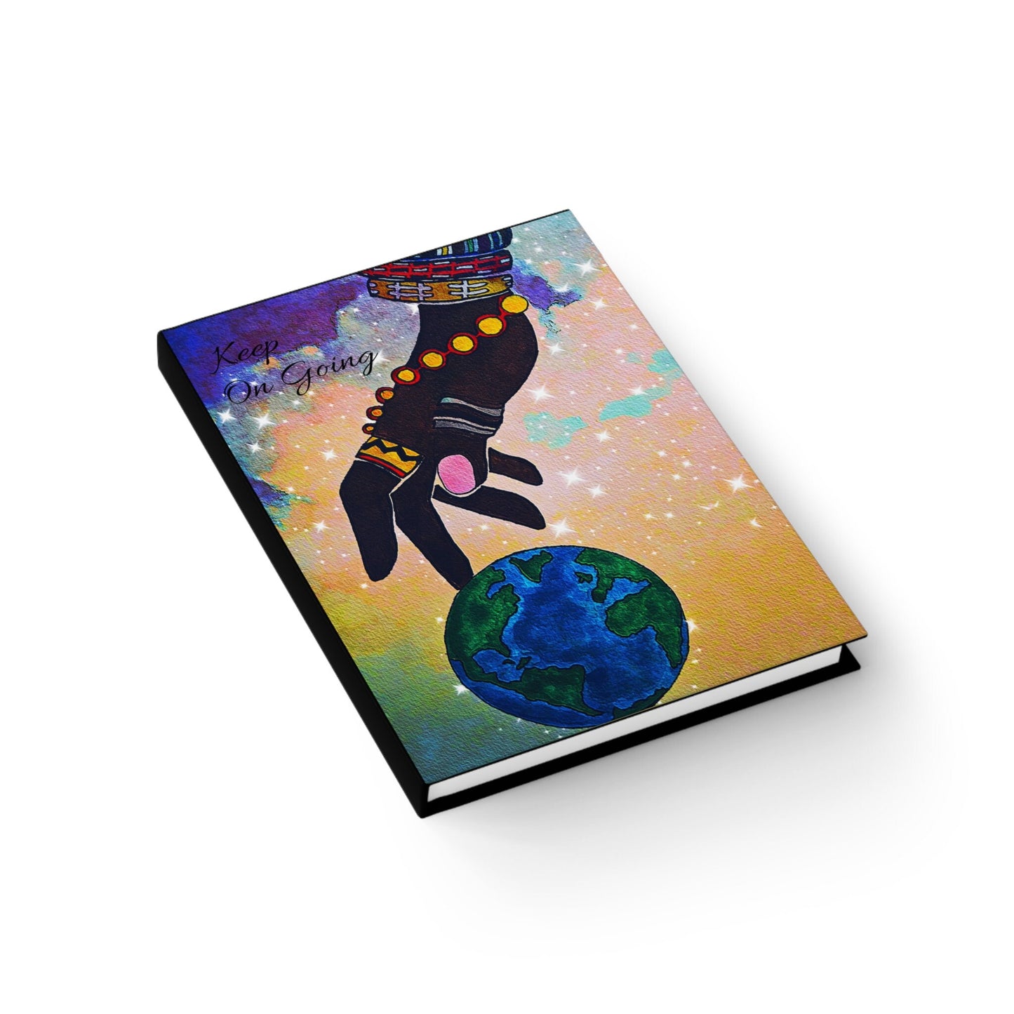 Cosmic Hard Cover Journal - Space-Themed Durable Notebook, Essential for Writing Journeys