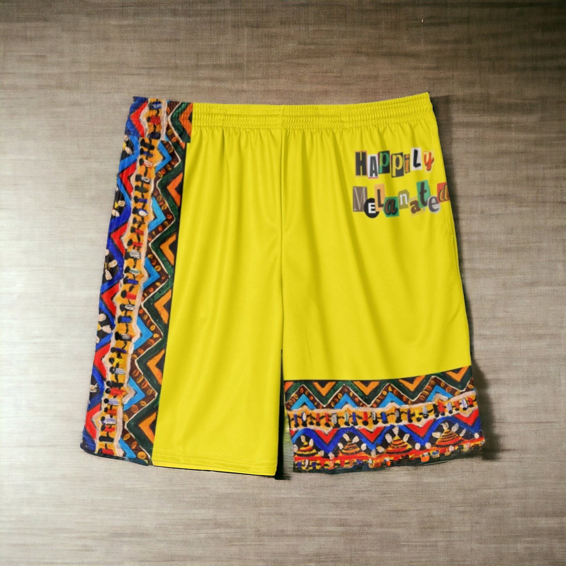 Handcrafted Tribal Patterned Men's Jersey Shorts - Unique Ethnic Print Lounge Wear - Ideal Gift for Him