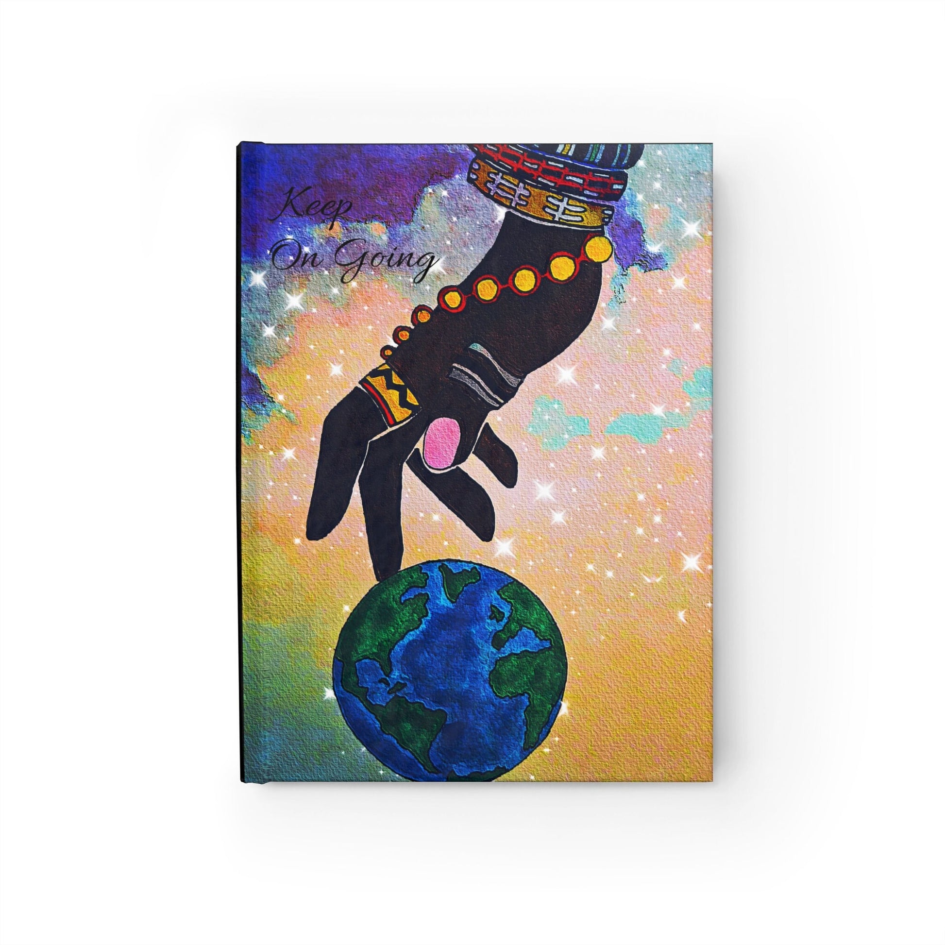 Cosmic Hard Cover Journal - Space-Themed Durable Notebook, Essential for Writing Journeys