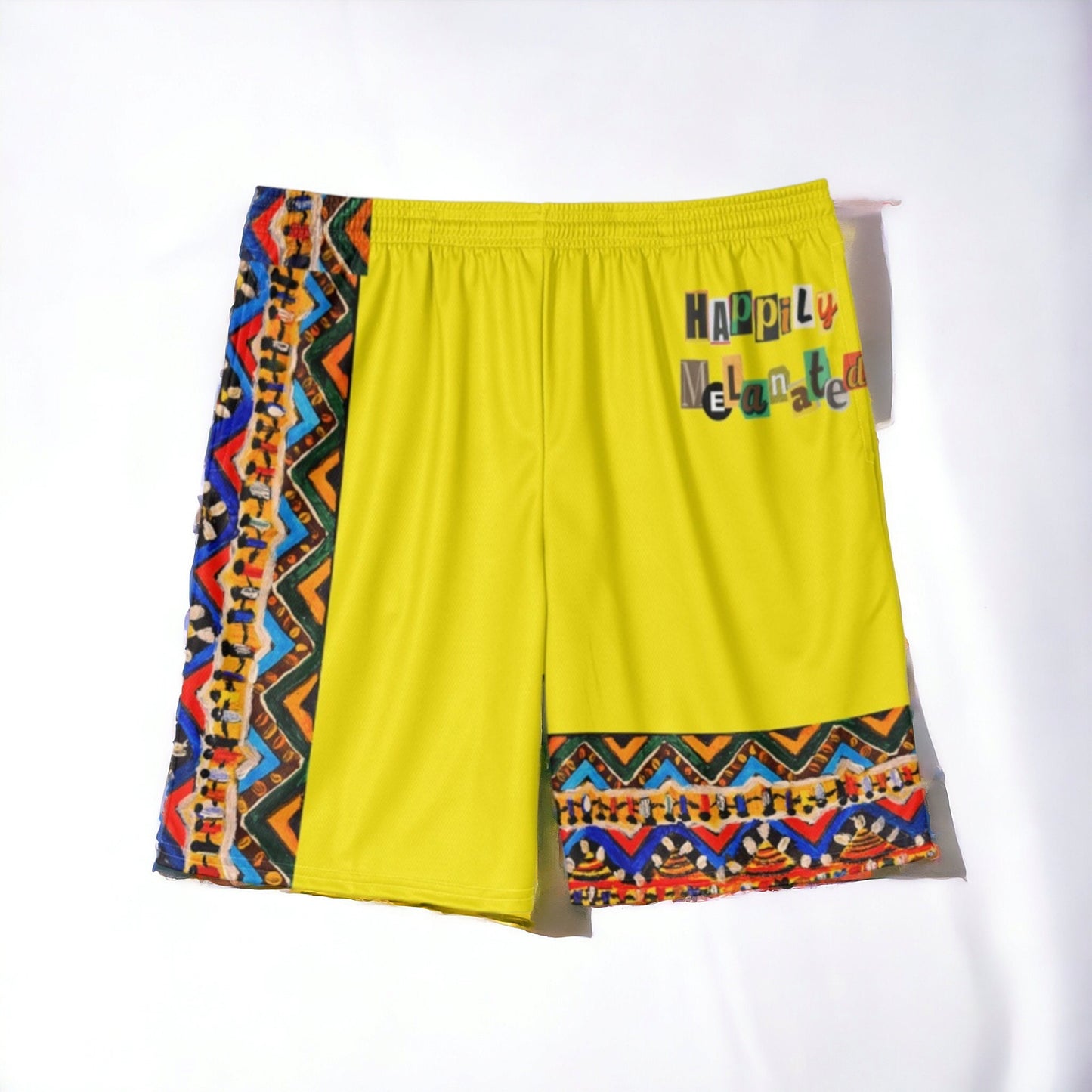 Handcrafted Tribal Patterned Men's Jersey Shorts - Unique Ethnic Print Lounge Wear - Ideal Gift for Him