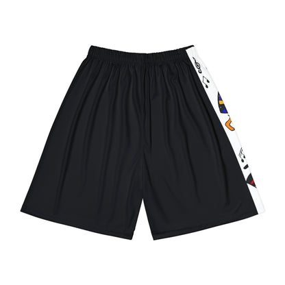 Ethnic Music-Inspired Men's Shorts - Handcrafted, Comfortable Fit Gym Apparel