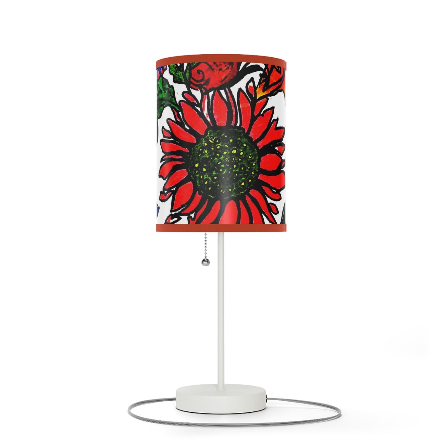 Handmade Spring Floral Tripod Lamp - Artistic Stand with US|CA Compatibility