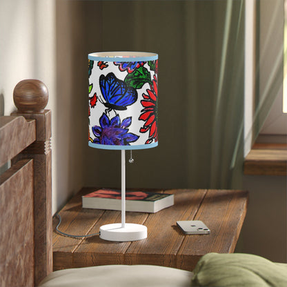 Handmade Spring Floral Tripod Lamp - Artistic Stand with US|CA Compatibility