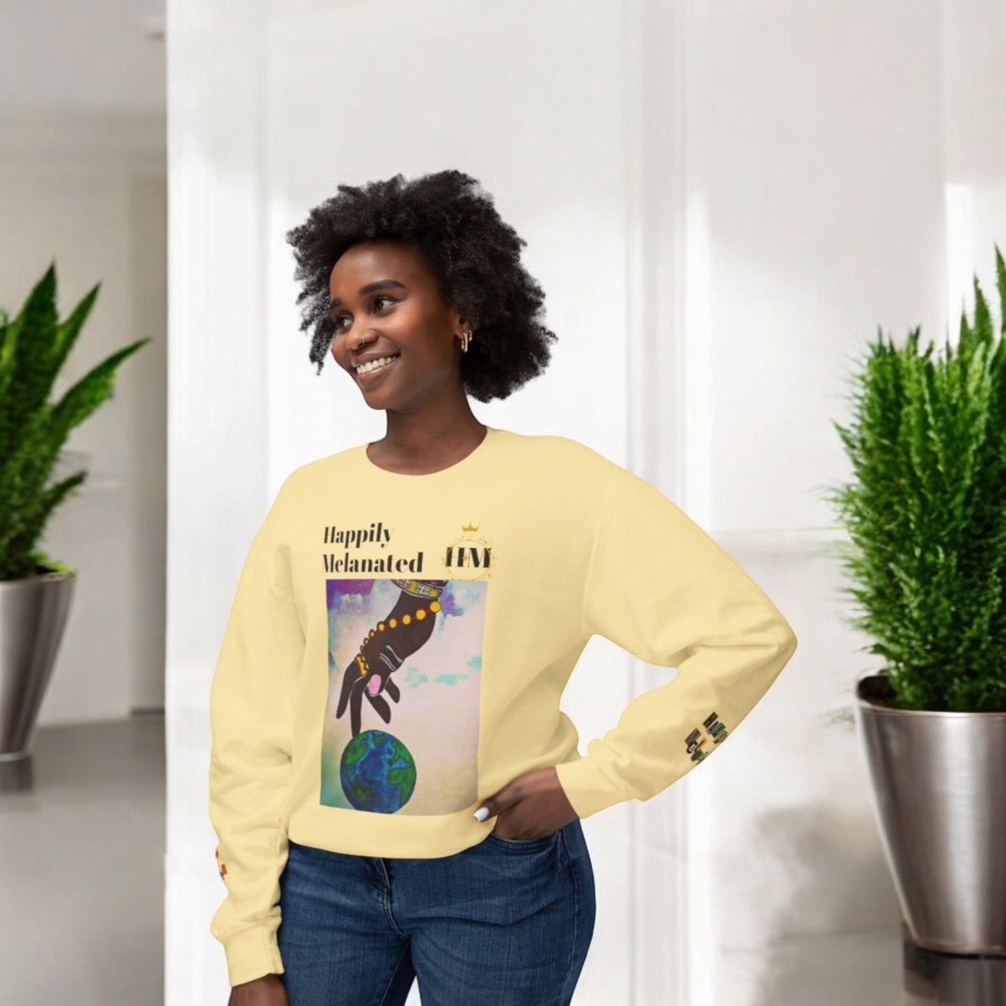 Unique African-Inspired Crewneck, Handcrafted Unisex Sweatshirt, Bold Ethnic Motifs, Great Gift for Trendsetters, Trendy Urban Fashion