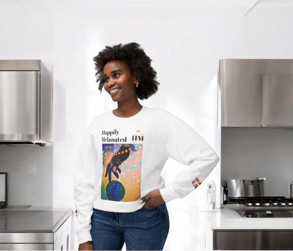 Hand-Drawn African Motif Sweatshirt - Soft and Sustainable Unisex Urban Apparel