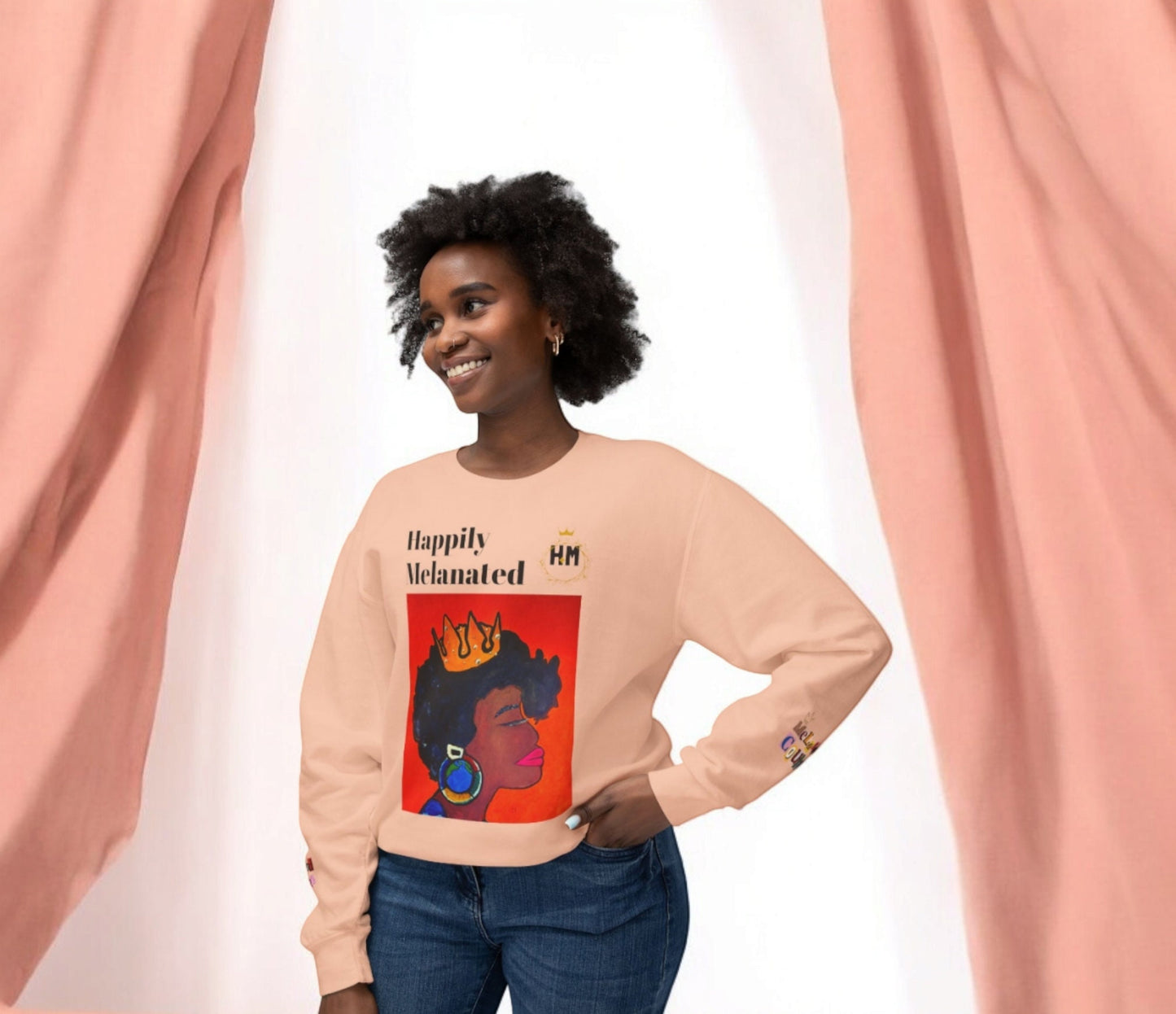 Beautiful Unisex Lightweight Crewneck Sweatshirt, Multiple Sizes, Wearable Art