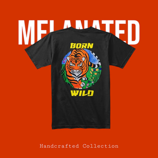 Unisex Graphic Streetwear Tee - Handcrafted Tiger Art