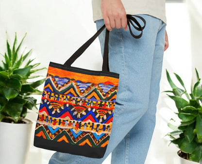 Handcrafted Aztec Print Weekender Bag - Spacious & Stylish Tote for Weekend Escapes