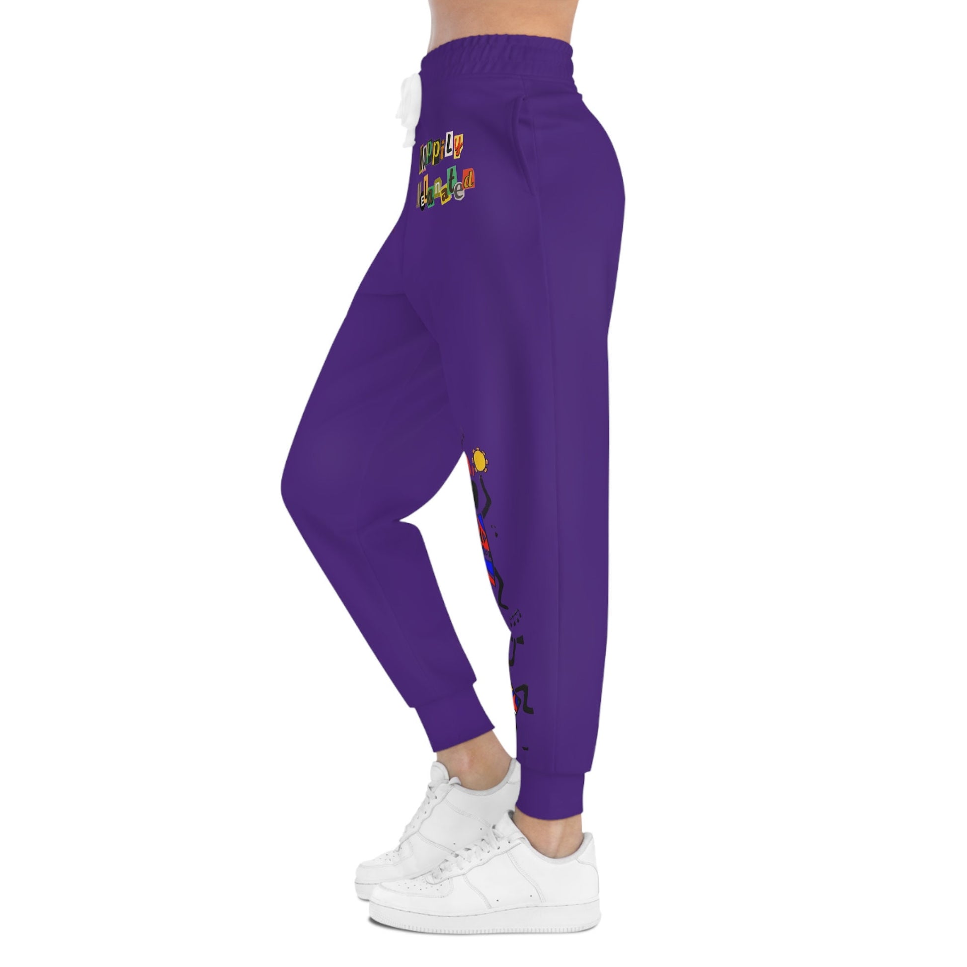 Afro Music Graphic Art Unisex Athletic Joggers, Running Leggings, Dance Pants