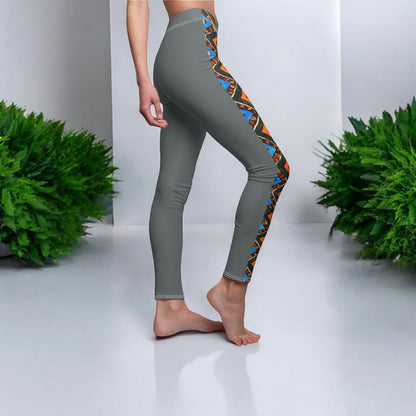 Handcrafted Tribal Print Leggings, Ethnic Pattern Women's Fashion