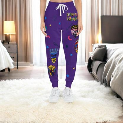 Afro Music Graphic Art Unisex Athletic Joggers, Running Leggings, Workout Trousers