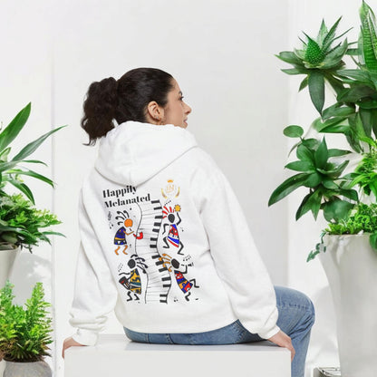 Afro Music Cartoon Unisex Hoodie, Hand Drawn Graphic Sweatshirt, Music Lover Gift