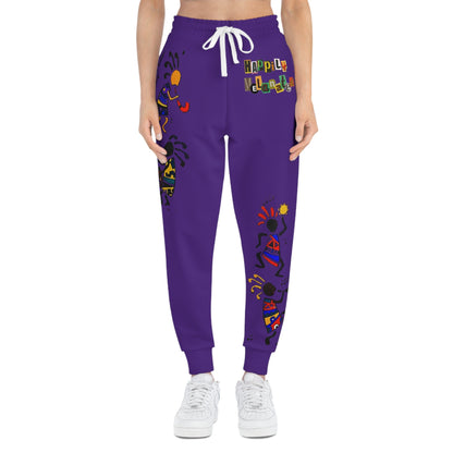 Afro Music Graphic Art Unisex Athletic Joggers, Running Leggings, Dance Pants