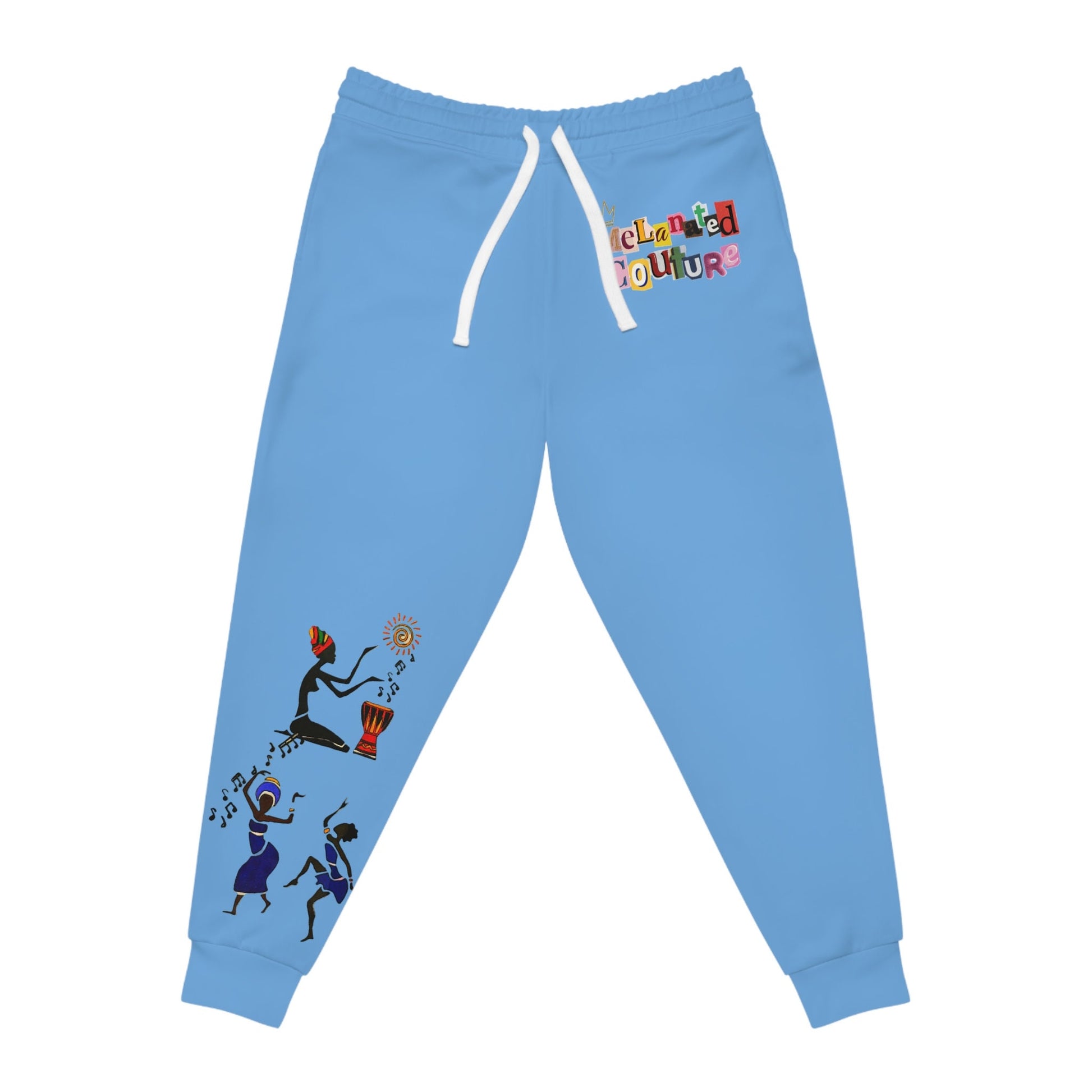 Afro Music Graphic Art Unisex Athletic Joggers, Running Sweatpants, Dance Pants