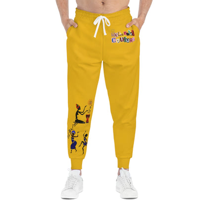 Afro Music Graphic Art Unisex Athletic Joggers, Running Sweatpants, Dance Pants