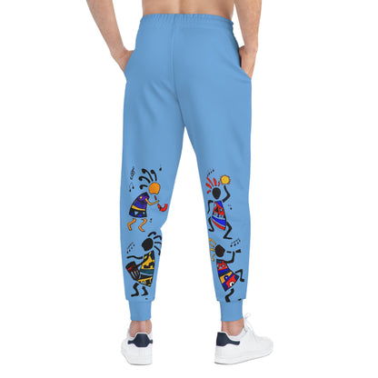 Afro Music Graphic Art Unisex Athletic Joggers, Running Sweatpants, Gym Attire