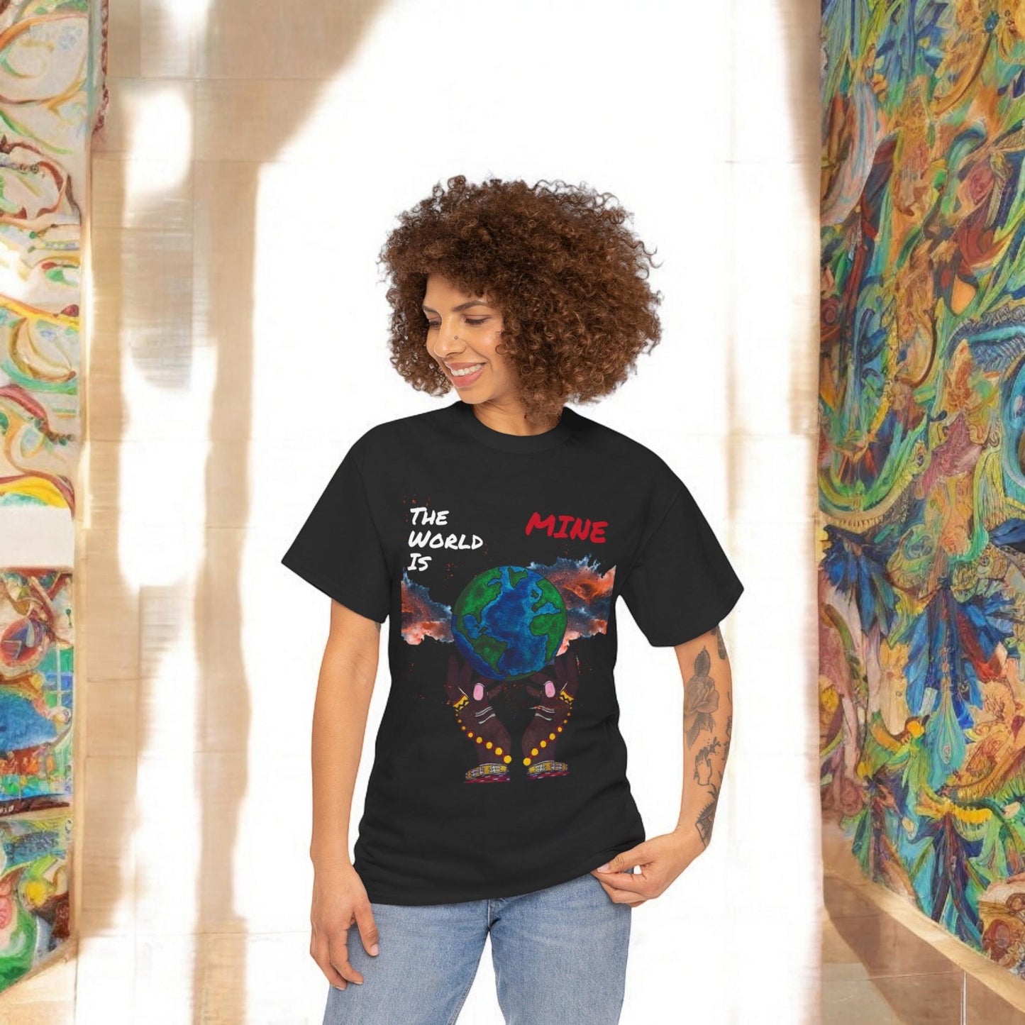 Galaxy Graphic Unisex Tee - Handcrafted Space Shirt, Cosmic Universe Top, Astronomy T-Shirt, Starry Night Apparel, Nebula Design Cotton Tee