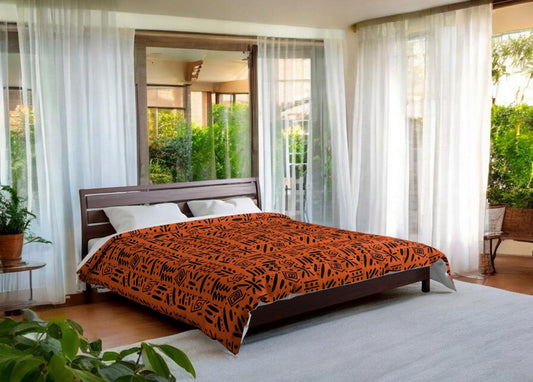 Boho Comforter, Aztec Pattern Bedding, Cozy Home Decor, Tribal Print Duvet Cover