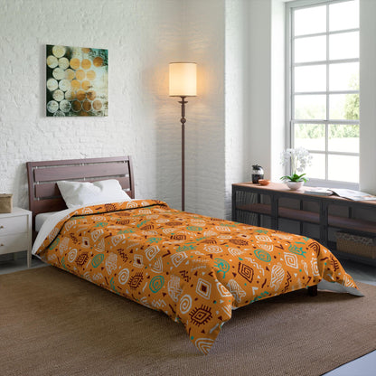 African Patterned Boho Comforter Warm and Cozy Premium Quality Bedding