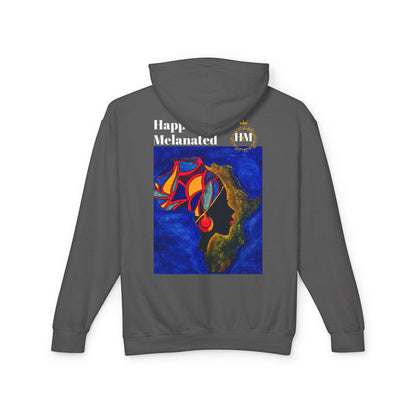 African Continent Art Graphic Unisex Hoodie, Lightweight Sweatshirt