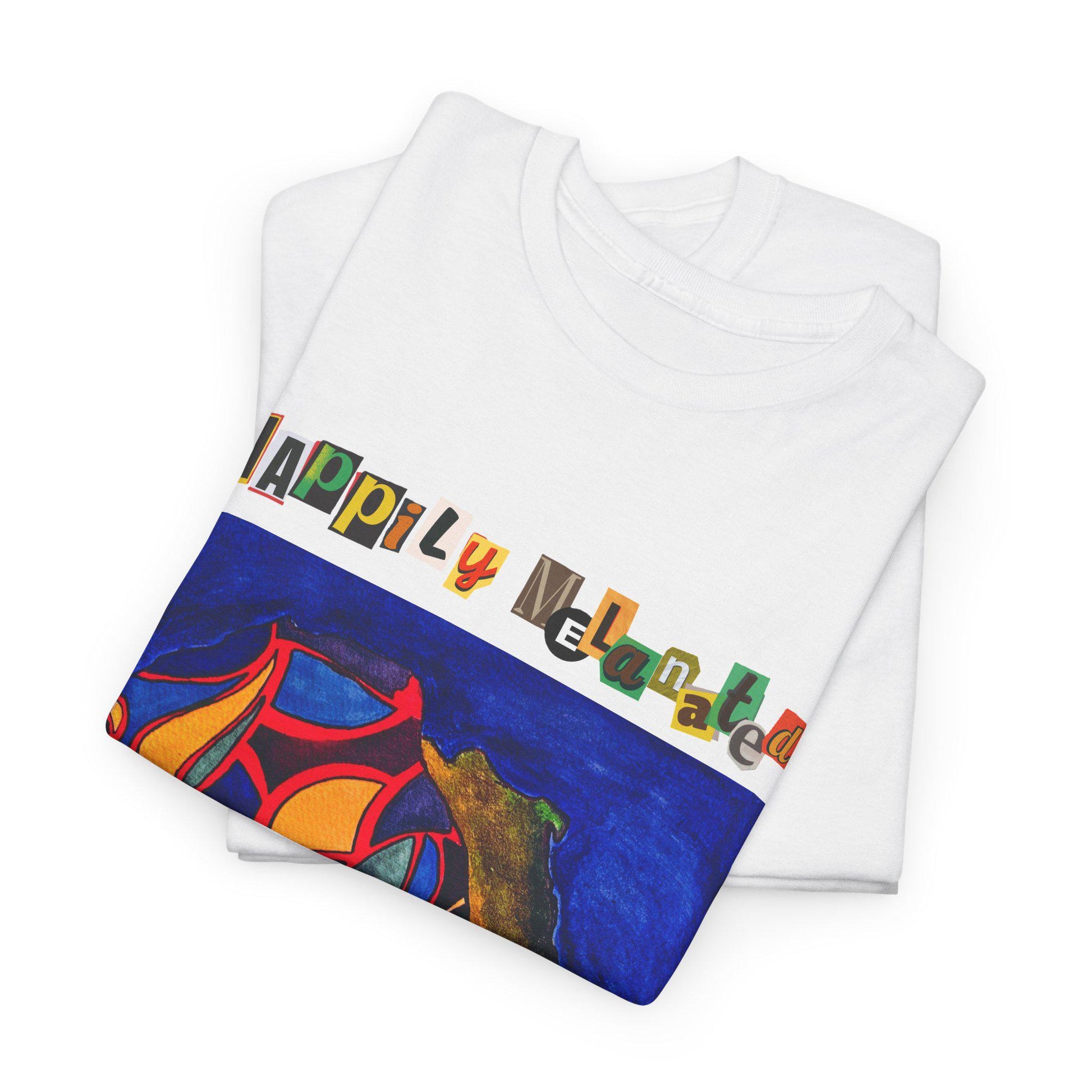 African Continent Graphic Tee, Unisex Heavy Cotton T-Shirt, Handcrafted Ethnic Design Shirt