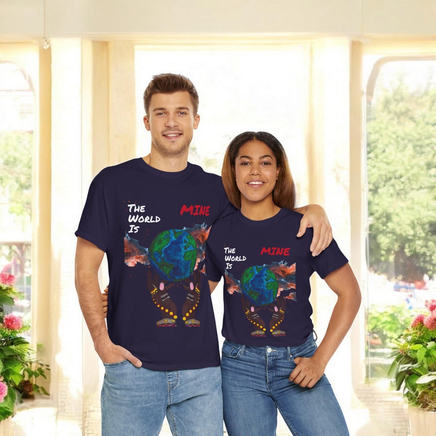 Galaxy Graphic Unisex Tee - Handcrafted Space Shirt, Cosmic Universe Top